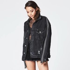 Carmar LF Black Denim Reflective Jacket
